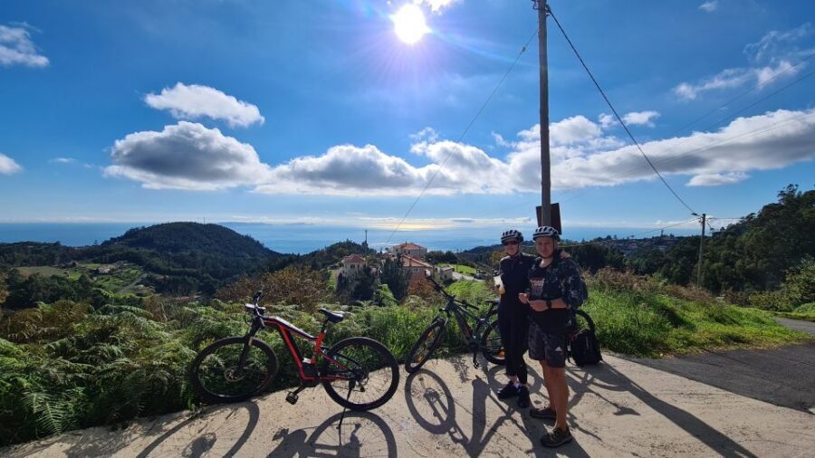 Camacha: Levada Trail e-Bike Guided Tour - Oak-lined descent and the return to the Levada near Camacha