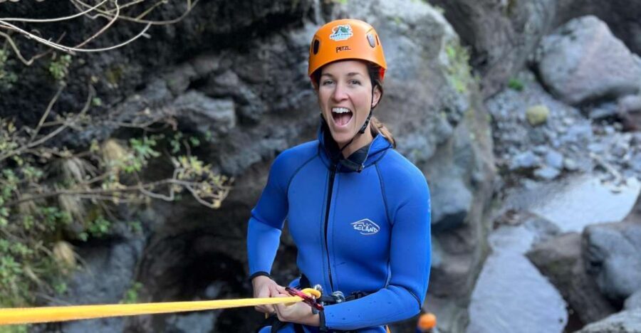 From Funchal: Intermediate Canyoning Adventure (Level 2) - Madeira Level 2 canyoning: what the adrenaline is really like