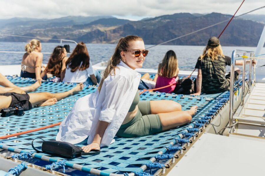 Funchal: Dolphin and Whale Watching Catamaran Cruise - When winter swells show up: managing rougher seas and sea-sickness risk