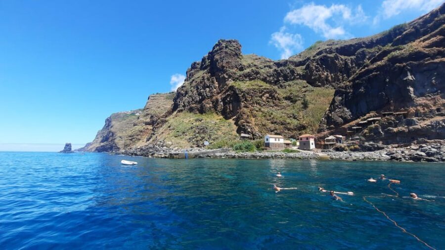 Madeira: Boat Trip with Lunch, Drinks, and Hotel Transfer - The swim stop: where the water looks too clear to be real