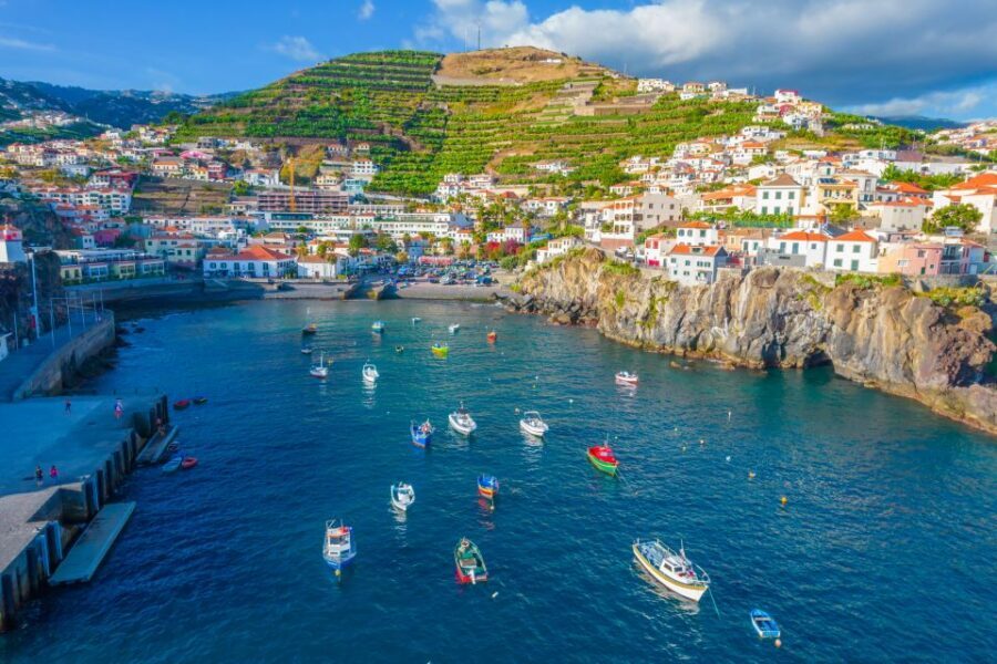Madeira: Private Guided Cabo Girão Tour - Câmara de Lobos: boats, hills, and a Churchill connection