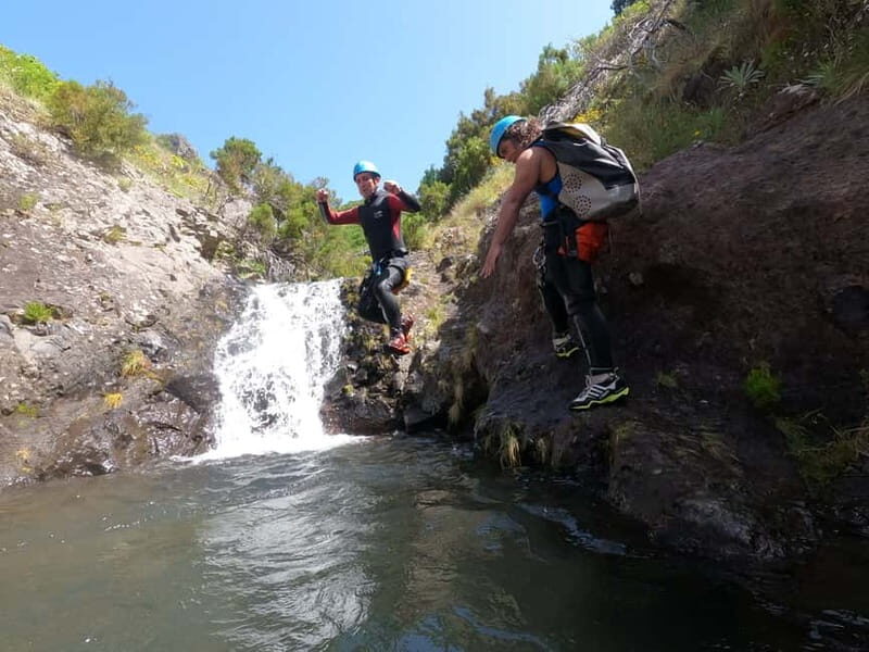 Madeira : Ribeira das Cales Canyoning (Level 1) - The Canyon Route in Motion: 5 Rappels, Walks in Spring Water, Natural Fun