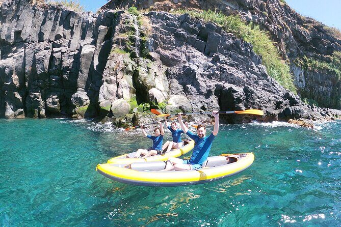 Private Kayak Tour & Snorkeling in Câmara de Lobos - The small waterfall along the coast: a classic Madeira detail, reached by kayak
